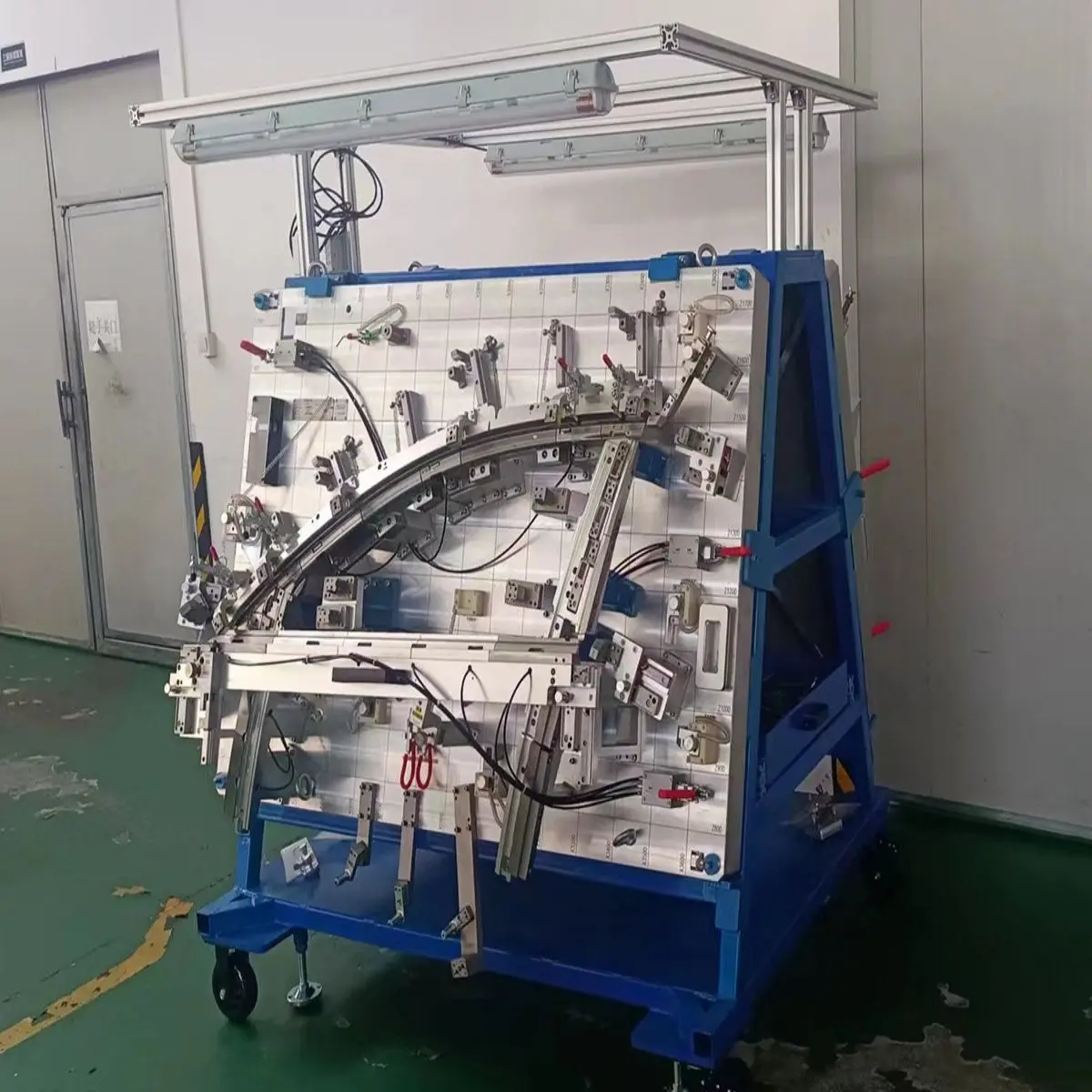 Checking fixture sealing strip type gage for industrial measurements